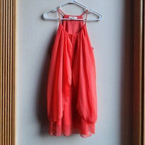 ISSI Coral Layered Halter Tank Top